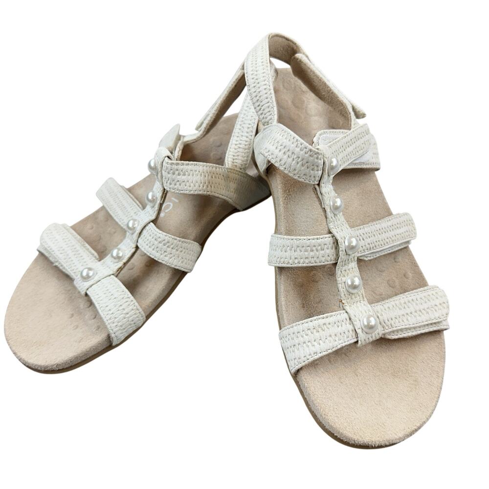 Vionic Amber Pearl Sandals Women’s 6.5 Cream Pearl Orthotic Adjustable - Picture 10 of 10